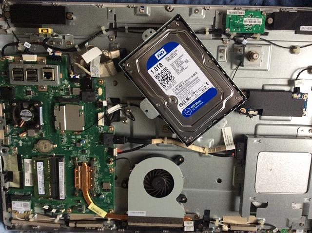 NEC　一体型PC HDDデータ復元交換修理